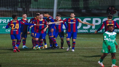 صورة الوقت الاضافي يحسم نتيجة مباراة برشلونة وكورنيا (2-0)