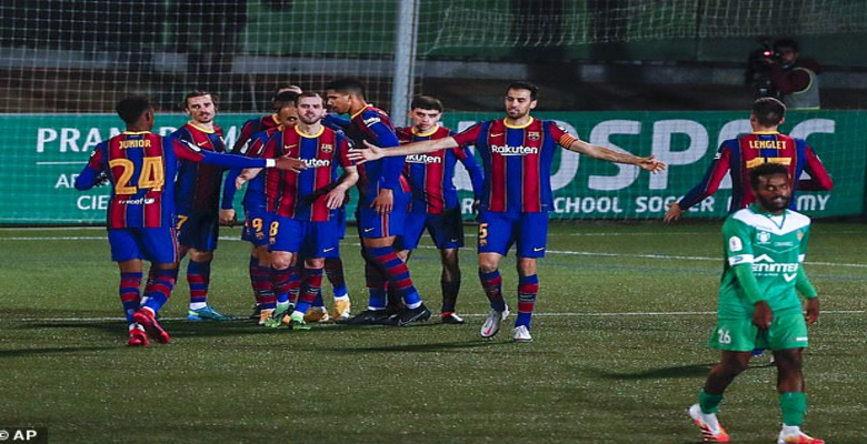 الوقت الاضافي يحسم نتيجة مباراة برشلونة وكورنيا (2-0)