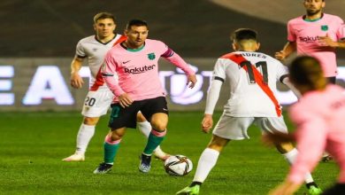 صورة أهداف مباراة برشلونة ورايو فاليكانو (2-1) اليوم