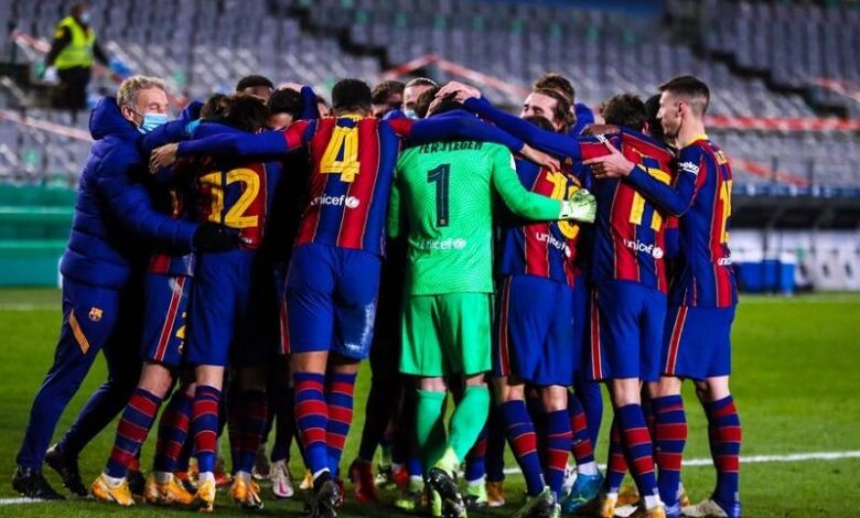 تشكيل برشلونة أمام كورنيا اليوم في كأس ملك إسبانيا