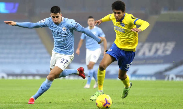 مانشستر سيتي يهزم برايتون ويتقدم الى المركز الثالث بجدول الدوري الانجليزي