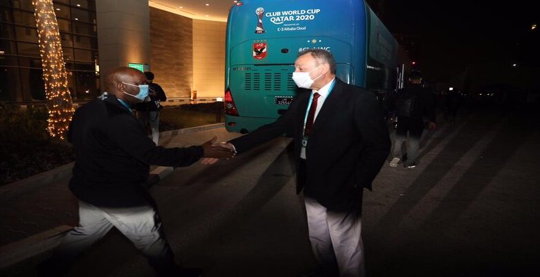 الأهلي يصل ملعب مباراته اليوم أمام الدحيل في كأس العالم للأندية