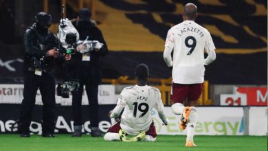 صورة أهداف مباراة ارسنال وولفرهامبتون (1-2) اليوم في الدوري الانجليزي