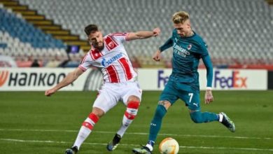 صورة أهداف مباراة ميلان وسرفينا زفيزدا (2-2) اليوم في الدوري الأوروبي