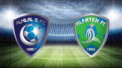 صورة نتيجة مباراة الهلال والفتح اليوم في الدوري السعودي
