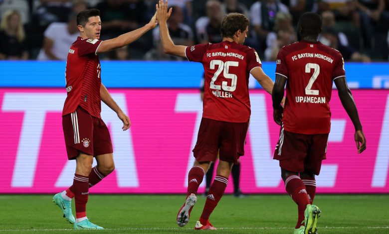 أهداف مباراة بايرن ميونيخ وبوروسيا مونشنغلادباخ (1-1) اليوم فى الدوري الألماني