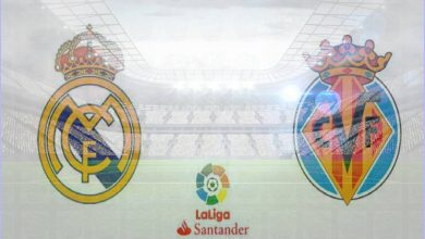 صورة القنوات المفتوحة الناقلة لمباراة ريال مدريد وفياريال اليوم فى الدوري الاسباني