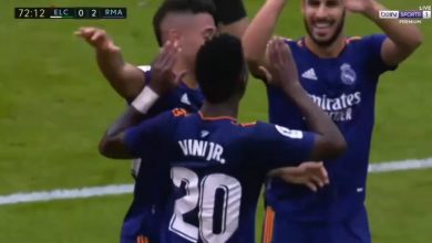 صورة أهداف مباراة ريال مدريد وإلتشي (2-1) اليوم فى الدوري الاسباني