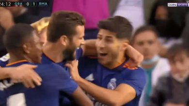 صورة اهداف مباراة ريال مدريد وغرناطة (2-1) اليوم .. الشوط الأول
