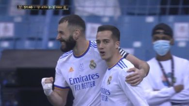 صورة أهداف مباراة ريال مدريد وأتلتيك بلباو (2-0) اليوم في كأس السوبر الاسباني