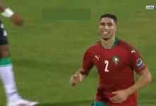 صورة هدف اشرف حكيمي اليوم في مباراة المغرب و مالاوي بكأس امم افريقيا