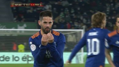 صورة أهداف مباراة ريال مدريد وإلتشي (2-1) اليوم كأس ملك إسبانيا