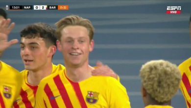 صورة أهداف مباراة برشلونة ونابولي (4-2) اليوم فى الدوري الأوروبي