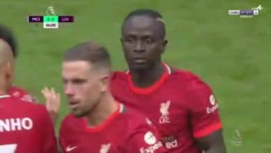 صورة أهداف مباراة مانشستر سيتي وليفربول اليوم .. هدف ساديو ماني