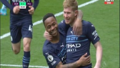 صورة أهداف مباراة مانشستر سيتي وبيرنلي (2-0) اليوم فى الدوري الانجليزي