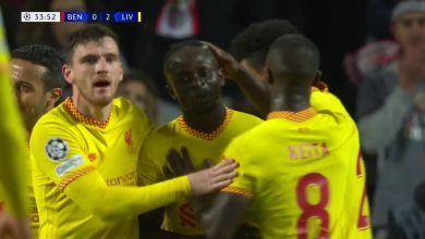 صورة أهداف مباراة ليفربول وبنفيكا اليوم .. هدف ساديو ماني