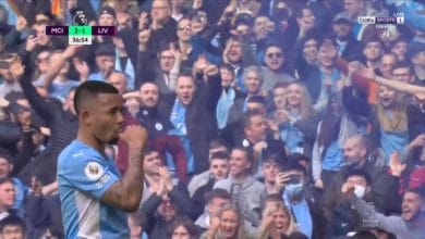 صورة أهداف مباراة مانشستر سيتي وليفربول اليوم .. هدف غابرييل خيسوس
