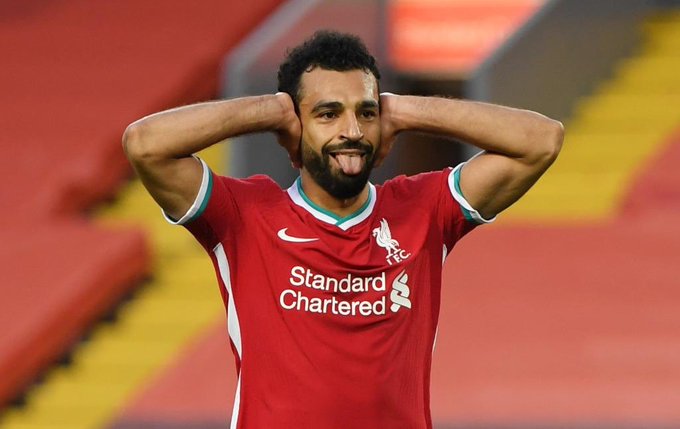 صورة هدف محمد صلاح الثالث فى مرمى ليدز يونايتد اليوم واحتفاله على طريقة مؤمن زكريا