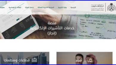 صورة رابط الاستعلام عن صدور تأشيرة السعودية برقم الجواز إلكترونيا